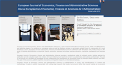 Desktop Screenshot of europeanjournalofeconomicsfinanceandadministrativesciences.com
