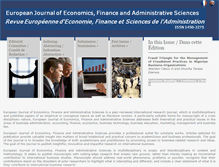 Tablet Screenshot of europeanjournalofeconomicsfinanceandadministrativesciences.com